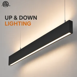 Commercial Architectural LED Linear Lighting System Seamless Connection 320° Rotatable Up Down Light ETL