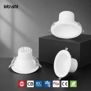 Commercial CCT LED Downlight 15W 25W 35W Recessed Anti Glare Ceiling Down Light for Hotel Office
