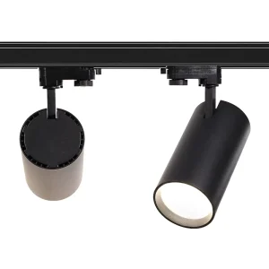 Commercial Ceiling Recessed 3 Phase 4 Wire Track Light 220V 15W 20W 35W Triac DALI Dimmable COB Track Lights for Clothing Shop