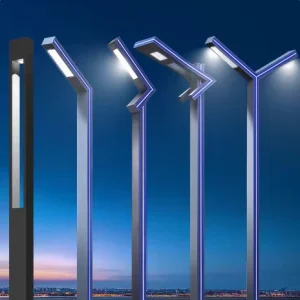 Commercial City Intelligent Control AC Outdoor LED Streetlight Solar Panels IP65 Aluminum Alloy Body