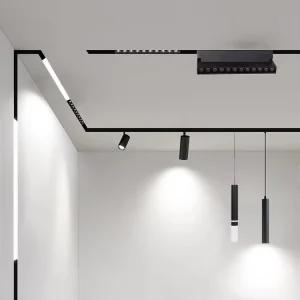 Commercial Clothing Stores Gallery Spotlight Magnetic Rail Installation 6W 10W 14W 18W 20W 25W 30W LED Track Light