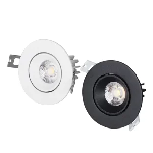 Commercial Dimmable IP65 Waterproof Aluminum Industrial Hotel Indoor 8W Anti Glare Adjustable LED Recessed Downlight