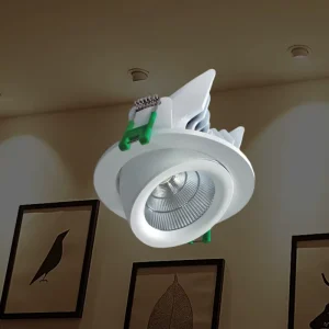 Commercial Display Telescopic Eyeball Gimble Spotlight for Exhibition Gallery Boutique Indoor Wall Decor Recessed Lamp
