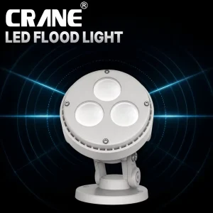 Commercial Exterior Accent Lighting Fixture Surface Mounted Round Base 3 LED Narrow Beam Landscape Entrance Projection Sconce