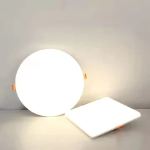 Commercial Flush Mounted LED Panel Light Round Square 10W 16W 24W 36W Frameless LED Panel Light