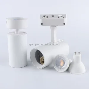 Commercial GU10 LED Track Light Fixture Housing Adjustable Beam Angles Multi Color Temp 2700 6500K 3 Year Warranty