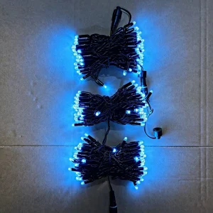 Commercial Grade 220V Blue Warm White Waterproof IP67 Christmas Decorations Garland Fairy String Lights