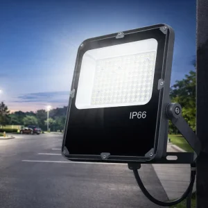 Commercial Grade High Lumen 100000H Lifespan Die Cast Aluminum LED Flood Light for Warehouse Factory Yard Lighting