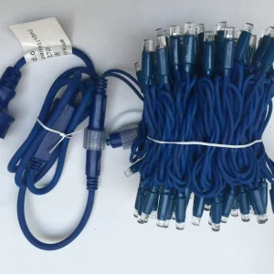 Commercial Grade IP44 Waterproof LED String Lights Warm White 10m Blue PVC Cable Pure Copper Core CE Certified Connectable