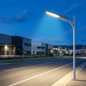 Commercial Grade IP65 Waterproof LED Security Outdoor Lighting All in One Solar Street Light