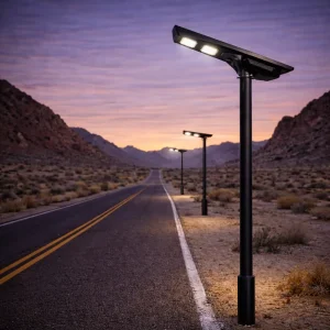 Commercial Grade Integrated Solar Street Light for Municipal Road Park Plaza and Campus Area Lighting