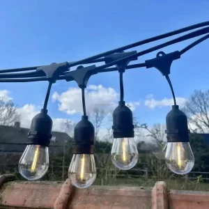 Commercial Grade Light Dimmable 2700K Warm White IP65 Waterproof Outdoor LED String Lights
