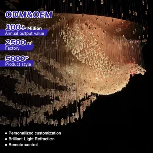 Commercial Grade Luxury Ambience PMMA APP Control Remote Control RGB Theme Hotel Banquet Hall LED Fiber Optic Light