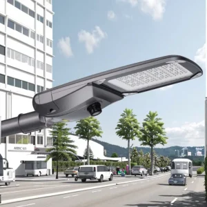 Commercial Grade Outdoor LED Light Waterproof Aluminum Alloy Lamp Body IP66 Battery Industrial LED Street Light Fixture