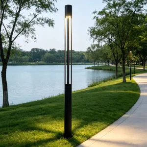 Commercial Grade Round Garden Lighting Factory Inventory Aluminum LED Post Light for Projects