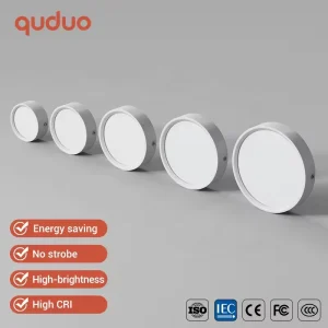 Commercial Hotel Offices Villa Black White Iron 7W 12W 15W 24W Ceiling Surface Mounted LED Downlight