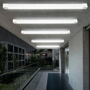 Commercial IP65 LED Tri proof Light Linkable Design Linear Batten 4ft 3CCT Dimmable 5 Year Warranty Ra80 CRI for Warehouse