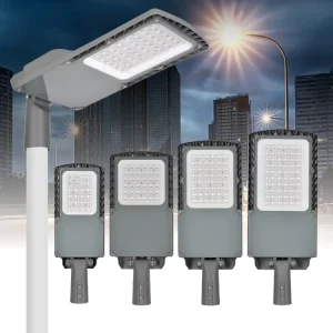 Commercial IP66 Waterproof 85V 265V 50W 100W 200W 3500K 6000K Die Cast Aluminum PC Outdoor LED Street Light