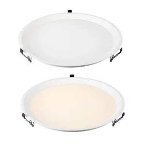 Commercial Indoor 40W LED Ceiling Light 1.7 ft Modern Circular Shaped Panel 3000/4000K/5000K IP44 Rated Big Recessed Lamp