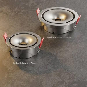 Commercial Indoor Decorative 7W Indoor Lighting Anti Glare Black White COB Downlight Embedded Spotlights