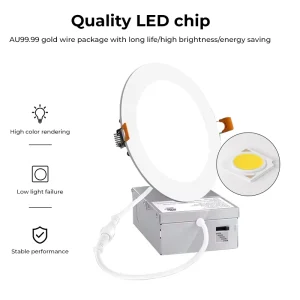 Commercial Indoor Panel Light Ultra Thin Design High Efficacy Low Energy Dimmable Recessed LED Panel Light