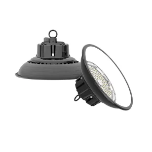 Commercial Industrial High Bay Light 100W 150W 200W IP65 Workshop Round UFO Low Glare Warehouse LED High Bay Light