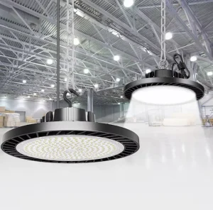 Commercial Industrial Lighting 100W 150W IP65 UFO LED High Bay Light Aluminum Warehouse Workshop High Bay Industrial LED Lighting