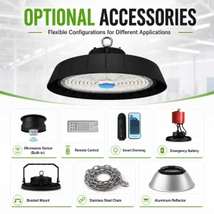 Commercial Industrial Lighting 400W IP65 Round UFO LED High Bay Light Warehouse Workshop Highbay Lamp