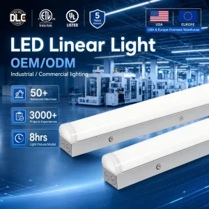 Commercial Industrial Lighting Fixture Office Workshop Warehouse Batten Light 2ft 4ft 5ft 8ft Hanging Led Linear Light