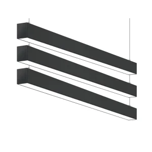 Commercial LED Linear Ceiling Light 50mm 60mm 70mm Diffuser Alu Profile Linear Light Fixture with Black White