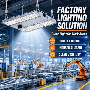 Commercial LED Linear High Bay Light Heavy Duty High Mast Industrial Workshop Logistics Warehouse Hanging Lamp