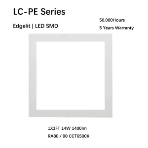 Commercial LED Panel Lights 14W 1400lm 1X1FT 295X295mm 5 Years Warranty Flicker Free Office Meeting Room