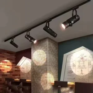 Commercial LED Spotlight Track Lamp for Bar Restaurant Interior Lighting Surface Mounted Rail Zoom Ceiling Track Light