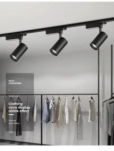 Commercial LED Track Light 25W 360 Rotatable IP20 CRI 90 Ra 90 Aluminum for Retail Shops Upgraded Version Office Lighting