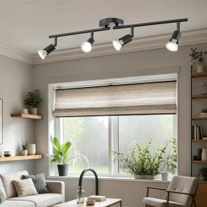 Commercial LED Track Lighting System Spot Lights Linear Rail Lamp Adjustable Ceiling Mounted Fixture for Store Office