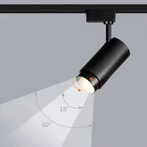 Commercial LED Track Lights Adjustable Focusing Aluminum Track Spot Lighting System Rail Lamp COB 20W 30W 40W Shop Store Light