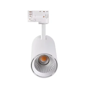 Commercial LED Track Spot Light 45W-50W Spotlights Track Lighting Black and White Aluminum Housing