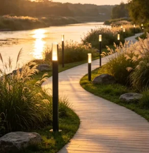 Commercial LED Warm White Landscape Lawn Lights Outdoor Waterproof IP65 Aluminum 360 Degree Pathway Light
