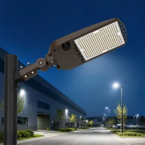Commercial Led Parking Lot Light 150W 200W 300W Shoebox Area Fixture Adjustable Mount Bright Outdoor Roadway Illumination
