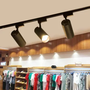 Commercial Lighting 10W*3 Track Spotlight LED High Brightness Surface Mounted COB Track Light Adjustable Movable Track Lighting