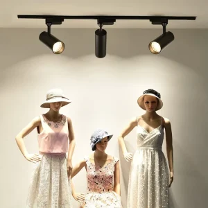 Commercial Lighting CRI90 LED Track Floodlight 10W 20W 30W 2Wire Linear Track Light for Clothing Shop