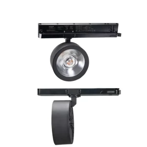 Commercial Lighting Supplier 220V Ceiling Black LED COB Rail Spotlight Adjust 355° 40W Track Light