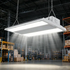 Commercial Linear High Bay Light 2700K-6500K CCT Optional Warehouse 100W-320W Ceiling Lighting Fixture