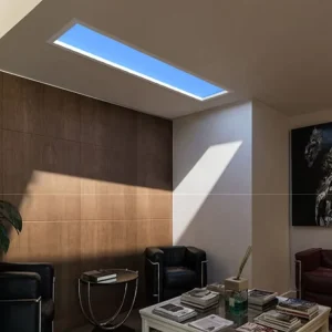 Commercial Modern LED Panel Light Acrylic Base Blue Sky Skylight Effect Hotel Office Artificial Sunlight IP54 Rated