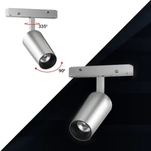 Commercial Modern Shape Track Spotlight Adjustable Dimmable Magnetic COB Led Track Light CRI 90 5-Year Warranty Indoor