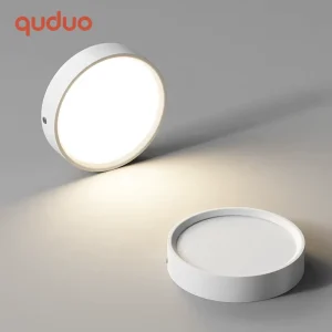 Commercial Office Hotel Villa Black White Iron 7W 12W 15W 24W Ceiling Surface Mounted LED Down Light
