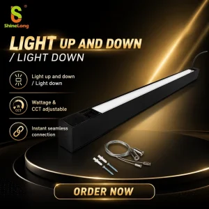 Commercial Office Suspension LED Linear Light 130lm W Ultra Bright CCT Tunable 3000K 6000K IP20 Rated 5 Year Warranty 120 Beam