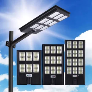 Commercial Outdoor 200W 300W 400W IP65 Landscape Light Control Integrated LED Solar Street Light