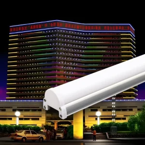 Commercial Outdoor Building Lighting RGB LED Tubes with DMX Control IP66 Waterproof
