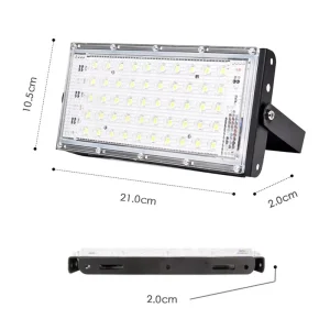 Commercial Outdoor IP66 Waterproof 50W LED Flood Lights Slim Portable SMD 2835 Floodlight